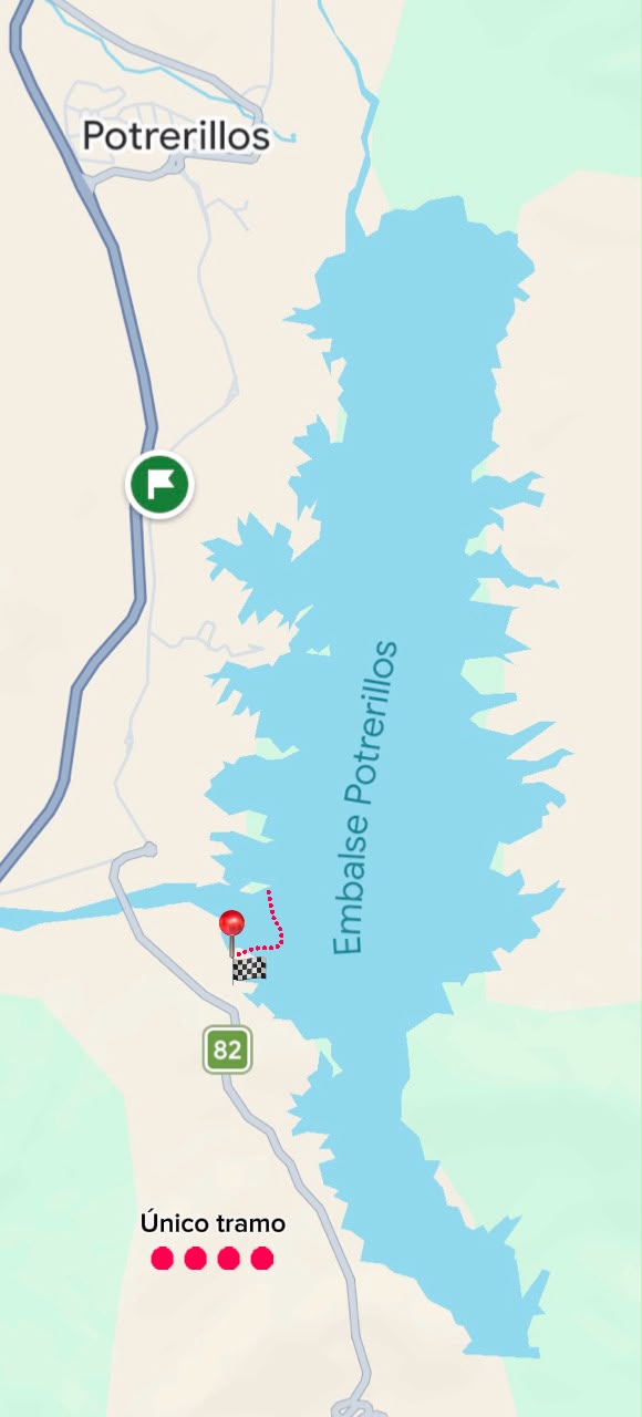 Circuito de natación en el Dique Potrerillos
