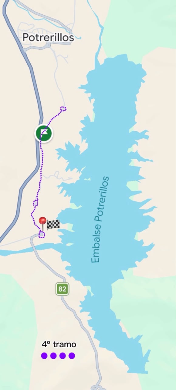 4° tramo del recorrido en Potrerillos