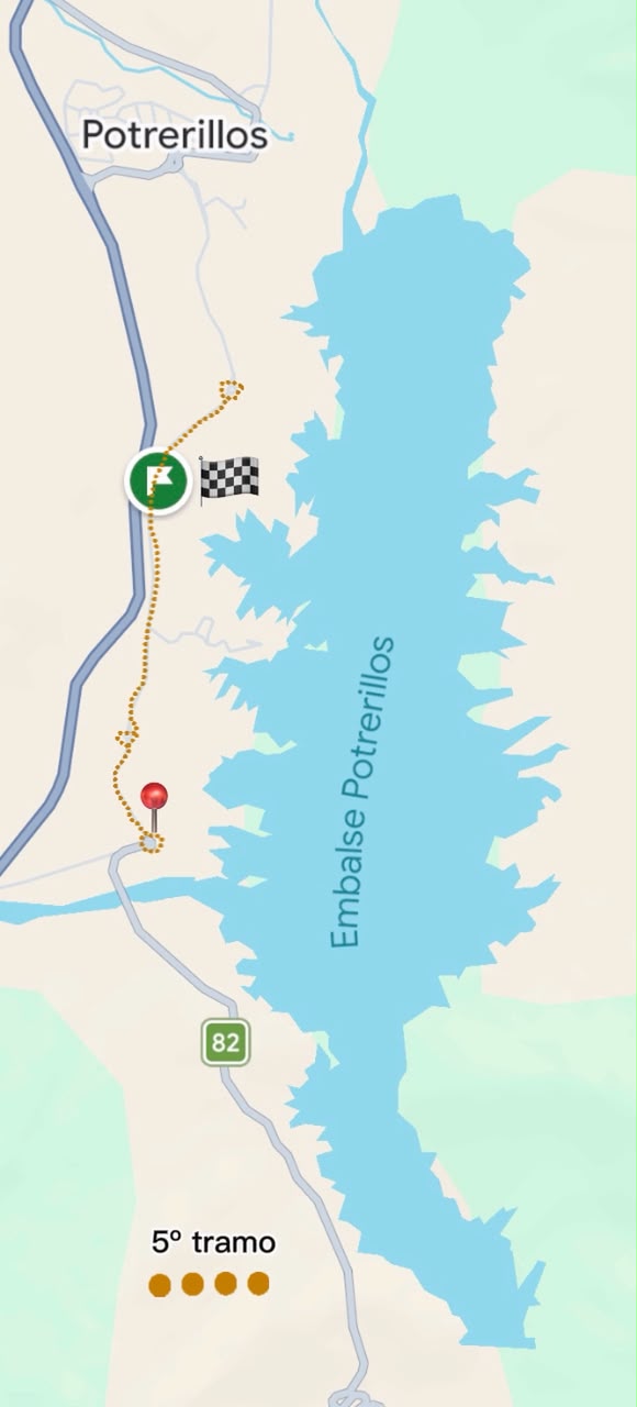 5° tramo del recorrido en Potrerillos